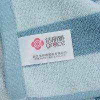 洁丽雅（grace）方巾3条装 纯棉 7179-3 34*34cm*3条 (单位:组) 兰+灰+红