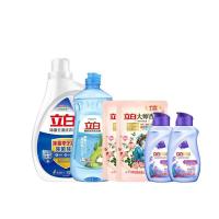 立白（Liby） 除菌洗衣液洁净六件套 除菌去渍洗衣液1.05kg*1瓶+大师香氛洗衣液100克袋装*2+海洋精华洗衣液80g*2瓶+酵素洗洁精455g*1 （单位:套）