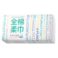 全棉时代 PPJ23700004 全棉柔巾45g平纹 100抽/包 6包/袋 (单位:袋)