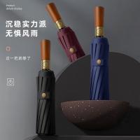 菲迪米尼FDMN-ZDS03 全自动木柄晴雨伞 12骨（单位：把）多色随机