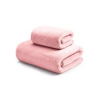 hoyo 2541 毛浴两件套 35*75cm 70*140cm (单位：袋) 粉色