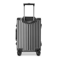 爱登堡 F368 时尚旅行拉杆箱 20寸 铝框款 (单位:个) 灰色