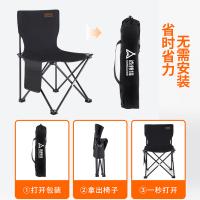 尚烤佳 SKJ-433 户外便携折叠椅 可折叠 黑色（单位：件）