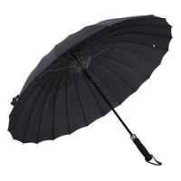 美度（MAYDU） M7003 长柄高密碰击布晴雨伞 65cm*24k（单位：把）黑色