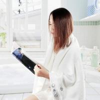 洁丽雅（grace） 8709 纯棉绣花浴巾 380g  (单位：条 )白色