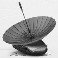 美度（MAYDU） M7003 长柄高密碰击布晴雨伞 24骨（单位：把）灰色