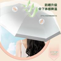 美度（MAYDU）M3111 晴雨伞 钛银双层遮阳伞防晒防紫外线太阳伞三折（单位：把）庭菊