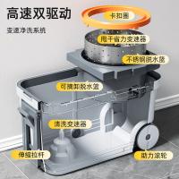 家杰优品 JJ-A65 双驱动滚轮旋转拖把 1拖把+1桶+2拖布（单位：套）
