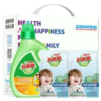 好爸爸（Kispa） 亲肤倍净洗衣液三件套盒装 2050g（亲肤倍净洗衣液1.05kg+除螨除菌除味亲肤液500g*2袋）（单位：套）