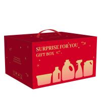 大嘴猴（Paul Frank） LC-0088 悦享礼盒五件套 厨房油污剂*500ml 苏打洗洁精*500ml 地面清洁液*500ml 洗衣机清洁除菌液*500ml 管道疏通剂*500ml（单位：盒） 彩色