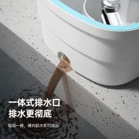 斯弥儿 净污分离旋转拖把 SMR-03TB 伸缩长度:110-130CM 桶尺寸:30*30*18CM (单位:套) 珍珠白
