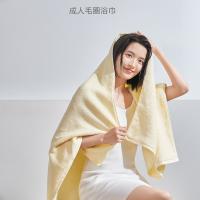 全棉时代 加大加厚 抗菌柔软强吸水方巾 32cm×70cm（单位：条）麦卡黄