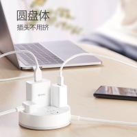 公牛（BULL）GN-R2220圆形插座4位总控 全长3米 （单位：个）