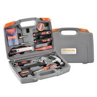勃兰匠记（PLURE） PL-1020 17件家用工具组合套装（尖嘴钳*1钢柄铁锤*1扳手*1卷尺*1电胶布*2电笔*1美工刀*1螺丝刀*2螺批*6*箱*1）（单位：套）