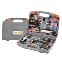 勃兰匠记（PLURE） PL-1020 17件家用工具组合套装（尖嘴钳*1钢柄铁锤*1扳手*1卷尺*1电胶布*2电笔*1美工刀*1螺丝刀*2螺批*6*箱*1）（单位：套）