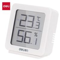 得力（deli） 8838 简约温湿度计 60*60*20mm(单位：个) 白色