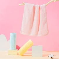 内野 DS02120-N 简约素色缎边面巾 34*75cm(单位：条) 粉色