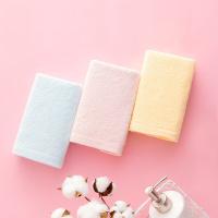 内野 DS02120-N 简约素色缎边面巾 34*75cm(单位：条) 粉色