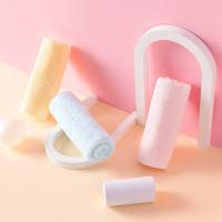 内野 DS02120-N 简约素色缎边面巾 34*75cm(单位：条) 粉色