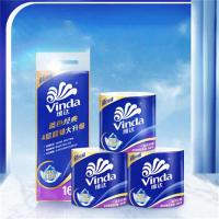 维达（Vinda） 蓝色经典 有芯卷纸 138mmx104mm/节(4层)  160g/卷x10卷/提 (单位: 卷)蓝色