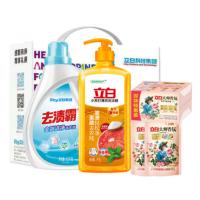 立白（Liby） 洁净大师香氛洗衣液洁净五件套 大师香氛洗衣液100g*2+大师香氛洗衣皂180g*2+小苏打洗洁精1000g*1+去渍霸洗衣液1500g*1 3060g （单位：套）