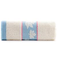三利（SANLI） 9174 纯棉枫叶毛巾 34*76cm(单位：条) 蓝色