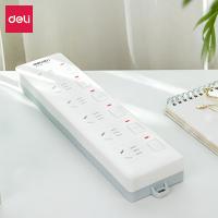 得力（deli） 3980(02) 插排 6组分控 2米（单位：只）白色