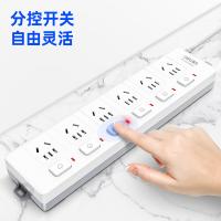 得力（deli） 3980(02) 插排 6组分控 2米（单位：只）白色