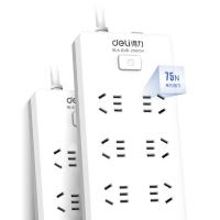 得力（deli） 18264 插排 6组总控 10米（单位：只）白色