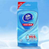 维达（Vinda） VW1009 成人杀菌卫生湿巾 180mmx180mmx10片x10包  10包/提  (单位：提 )新老包装随机发货