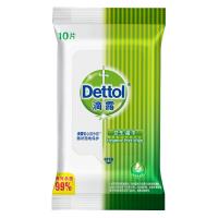 滴露（Dettol） 卫生湿巾 湿纸巾 10片*8包 （单位:组）