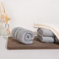 金号（KING SHORE）三条毛巾礼盒装 HY1118-10 70*34cm*3 灰色+米白 （单位:盒）