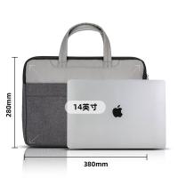 得力（deli） 63755 公文包 280*380*40mm灰色（单位：只）灰色