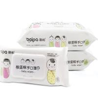 酷帕 板蓝根手口湿巾 150mm*180mm 80片/包 3包/提 （单位：提）