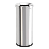 科力邦 KB1027 不锈钢垃圾桶 斜投圆形 250*250*610mm（单位：个）不锈钢色