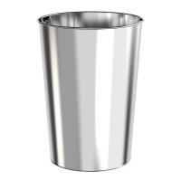 科力邦 KB1027 不锈钢垃圾桶 斜投圆形 250*250*610mm（单位：个）不锈钢色
