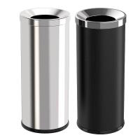 科力邦 KB1027 不锈钢垃圾桶 斜投圆形 250*250*610mm（单位：个）不锈钢色