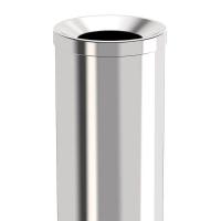 科力邦 KB1027 不锈钢垃圾桶 斜投圆形 250*250*610mm（单位：个）不锈钢色