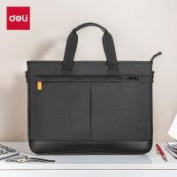 得力（deli） BG115 成人包袋系列撞色托特包（单位：个）黑色