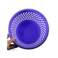 得力（deli） 9556 圆形纸篓 230mm*250mm 蓝色   直径：24CM (单位:个)