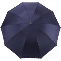天堂 3311E 黑胶三折晴雨伞 64cm*10k 藏青色 (单位:把)