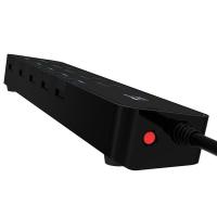 公牛（BULL） GN-H3053 转换器 3m 5位分控 2017年新国标 抗电涌 插座/排插/插线板(单位：个) 黑色