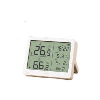 得力（deli） LE502 宽屏多功能电子温湿度计 88*69*20mm 混色 (单位:个)