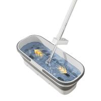 家杰优品 JJ-PB118 免洗平板拖把+折叠水桶 1拖把+1桶+2拖布（单位：套）
