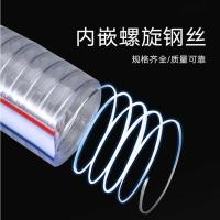 鸣固 透明钢丝软管 水管 厚4.5mm内径80mm*1m （单位:米） 透明