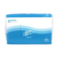 清风 B913AC 擦手纸 单层 225*230 三折 200张/包 20包/箱 （单位：箱） 蓝色