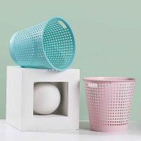 茶花（CHAHUA） 1205 手提式无盖垃圾桶 中号 28*25.5CM (单位: 个)红色、咖色、蓝绿色颜色随机发