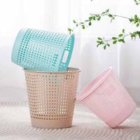 茶花（CHAHUA） 1205 手提式无盖垃圾桶 中号 28*25.5CM (单位: 个)红色、咖色、蓝绿色颜色随机发