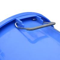 科力邦 KB3002 大号塑料桶 垃圾桶 50L 蓝色 （单位:个） 蓝色