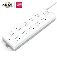 得力（deli） 18275(02) 电源插座 2米 5孔10位 白色 (单位:个)